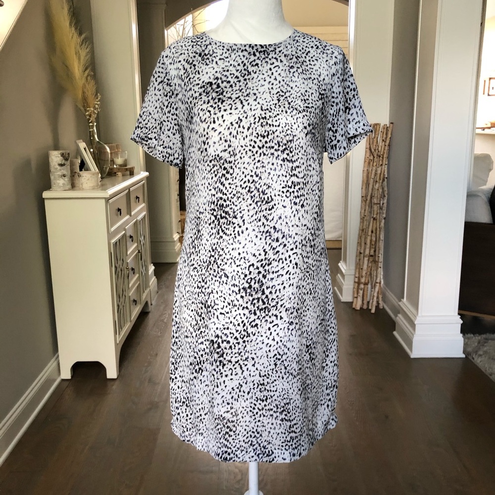 Vici Black and White Cheetah Print Dress- Small